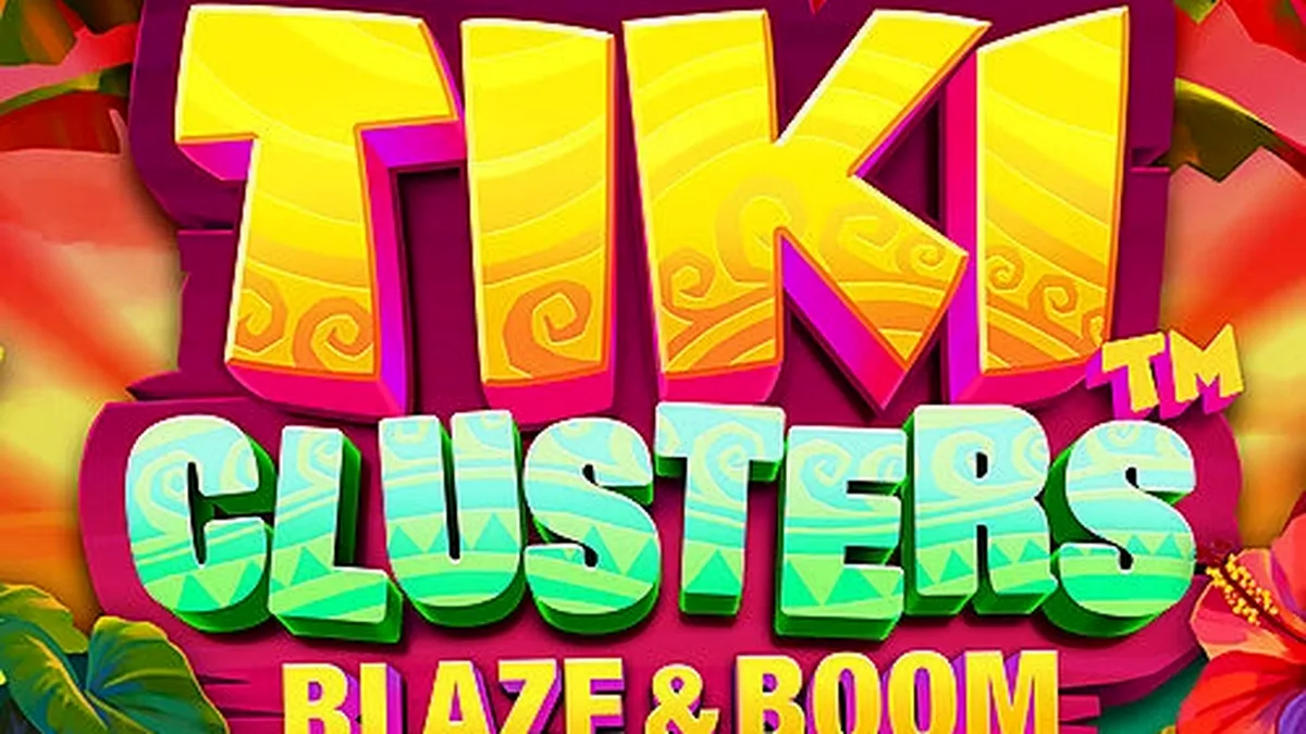 Tampilan visual eksotis dari permainan slot Tiki Clusters Blaze & Boom